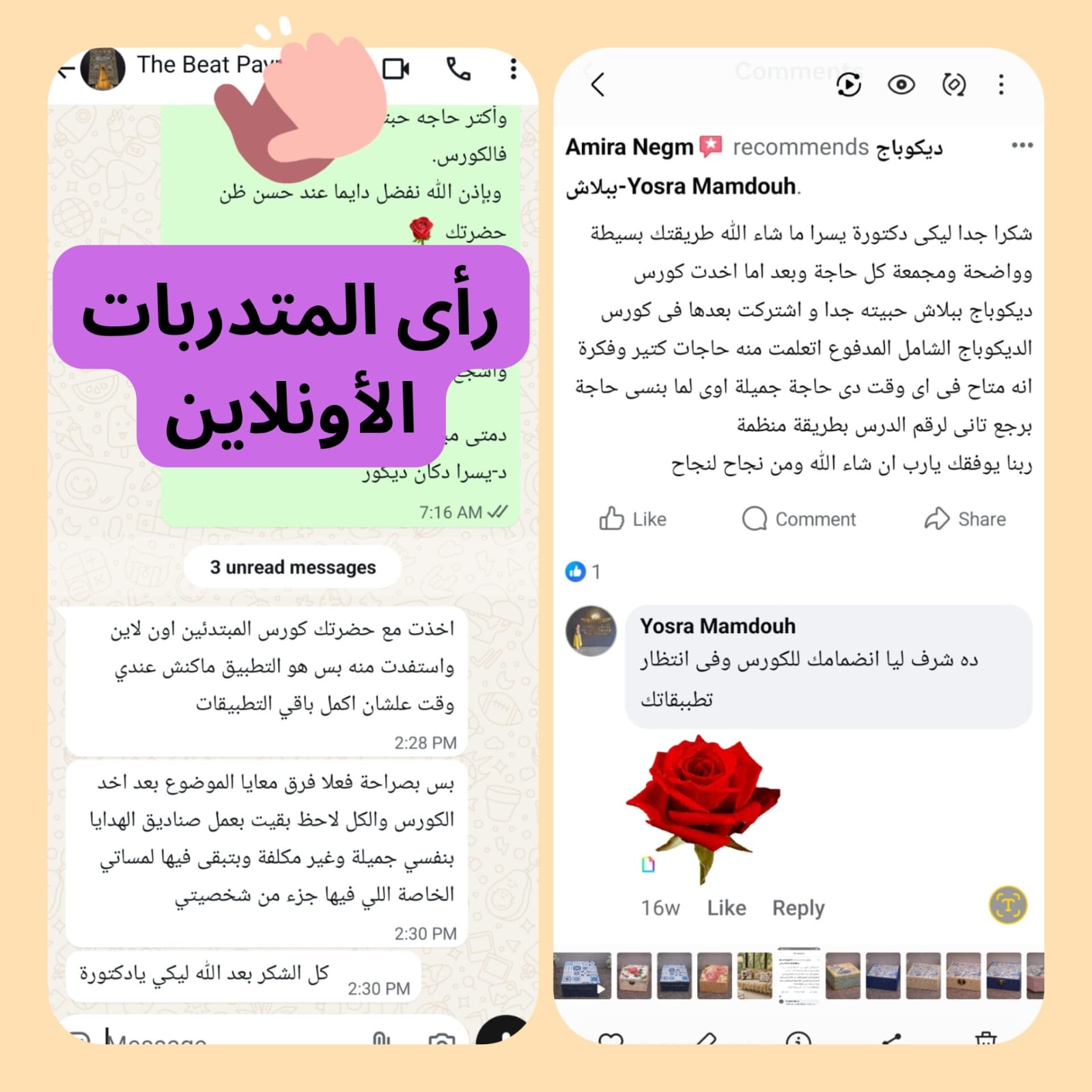 تقييم متدربة 2